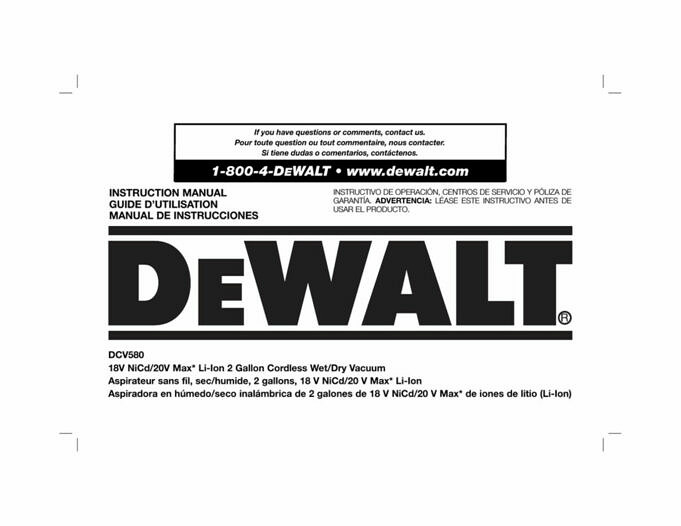Examen De Laspirateur Portatif Sec DeWalt DC515K 18 V