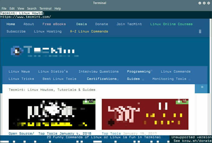 Navigateur Browsh - Guide Rapide Pour Installer Et Utiliser Browsh Sur Linux